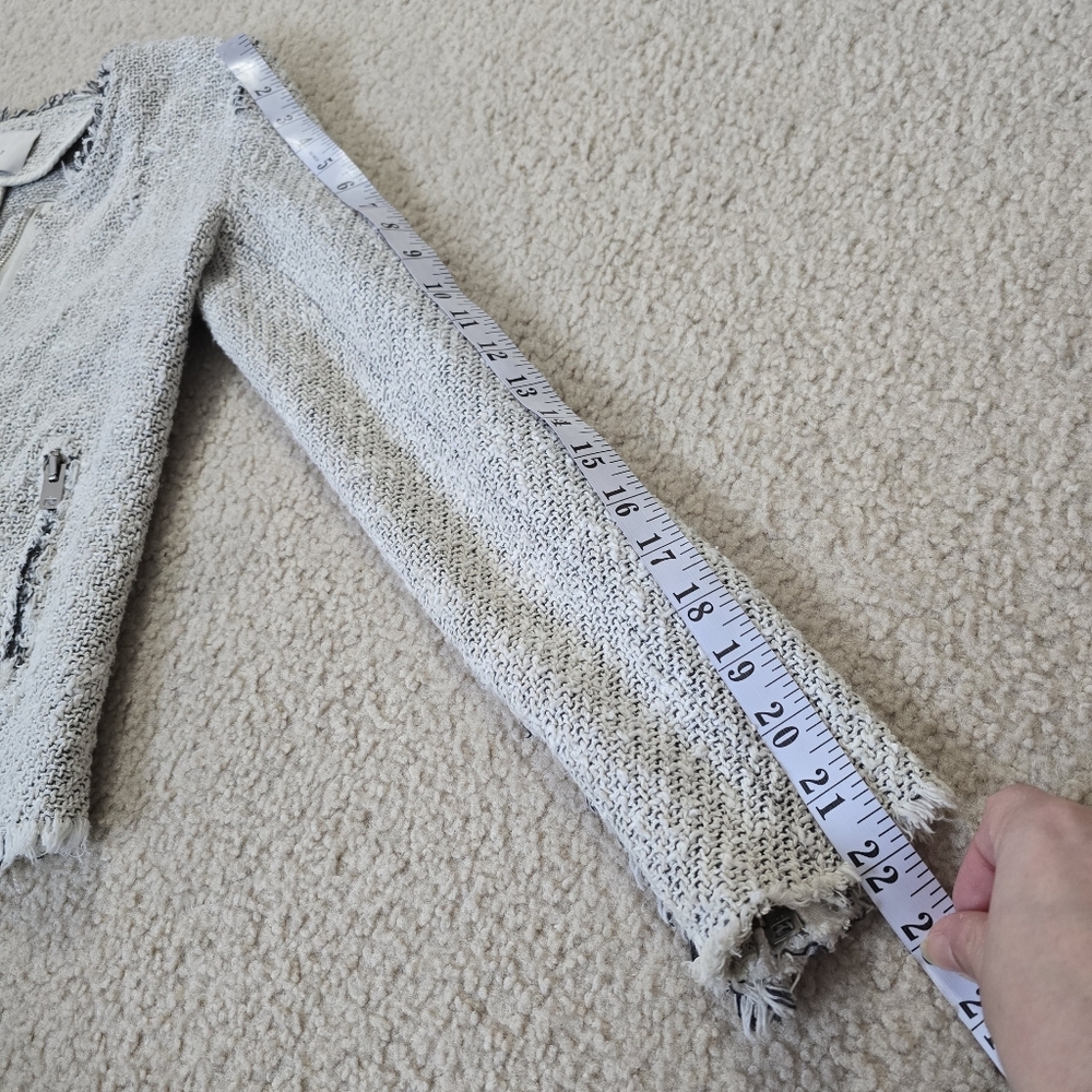 IRO Distressed "Agnette" Tweed Jacket Size EU 34 US XS SMALL - Picture 12 of 16